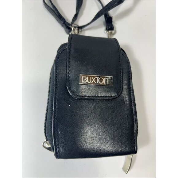 Vtg Buxton Leather Crossbody Bag Purse Wristlet Wallet Clutch Style Sac Mini Bag - Picture 2 of 9